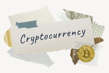 Cryptocurrency word typography, finance aesthetic | Free PSD - rawpixel