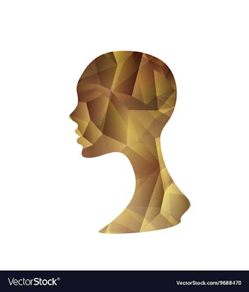 Crystal Abstract Woman vector image