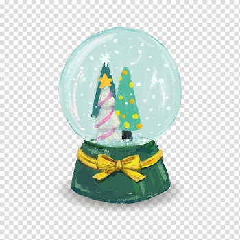 Crystal ball Christmas ornament, Christmas crystal ball transparent background PNG clipart