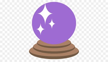 Crystal ball Emoji Sphere Clip art - purple crystal ball 