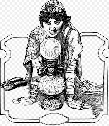 Crystal ball Fortune-telling Tarot Clip art - Vector witch 