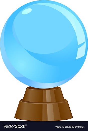 Crystal ball icons vector image
