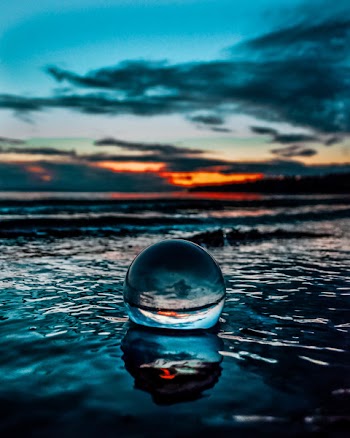 Crystal Ball on Body of Water