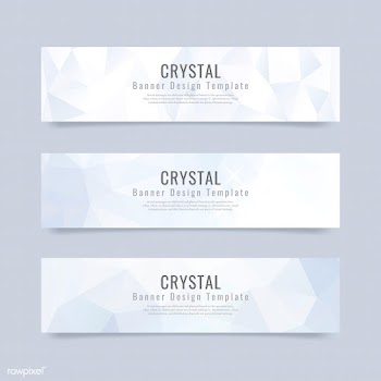 Crystal textured background collection | Free stock vector - 558748