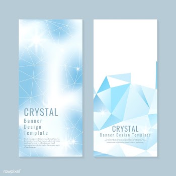 Crystal textured background collection | Free stock vector - 558751
