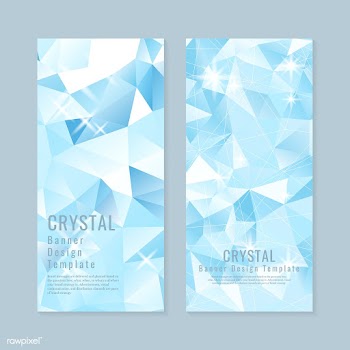 Crystal textured background collection | Free stock vector - 558817