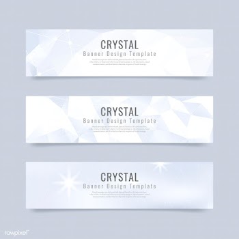 Crystal textured background collection | Free stock vector - 558819