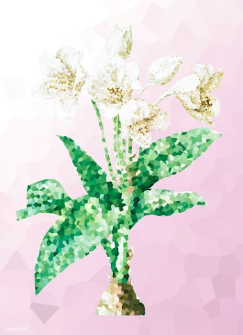 Crystallized african lily flower illustration | Free  illustration - 2350672