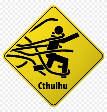 Cthulhu The Call Of Cthulhu Yellow Text Sign Signage - Printable Baby On Board Sign