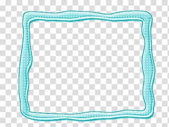Cuadros para texturas, teal frame illustration transparent background PNG clipart