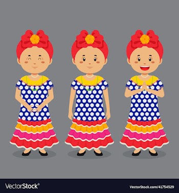 cuba character with various expression