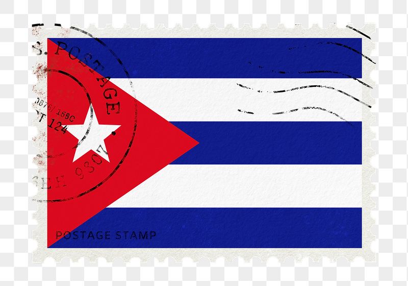 Cuba flag png post stamp | Free PNG - rawpixel