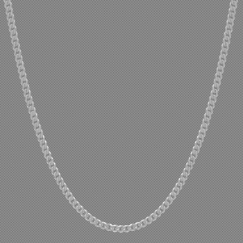 Cuban Link Chain | White Gold Plated Chain For Men | Marcozo