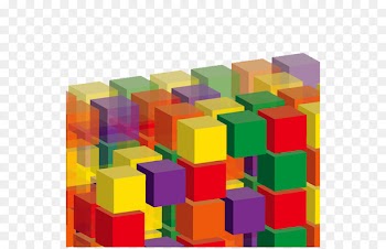 Cube Color Geometry Three-dimensional space - Colored cubes 