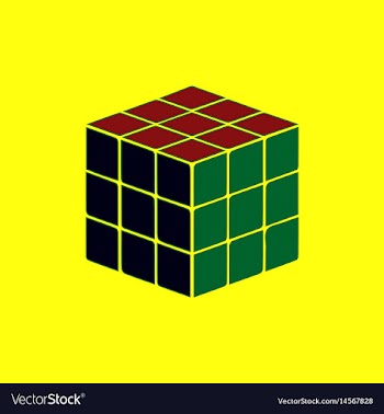 Cube toy puzzle vector image