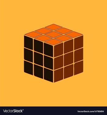 Cube toy puzzle vector image