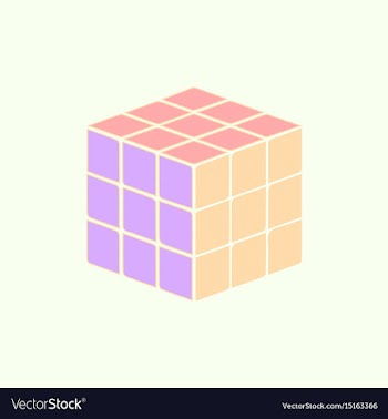Cube toy puzzle vector image