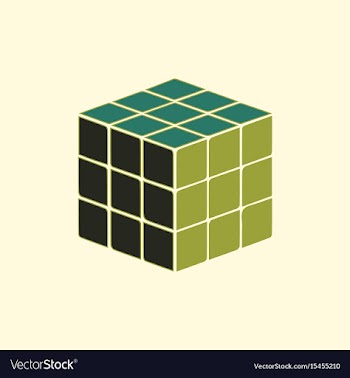 Cube toy puzzle vector image