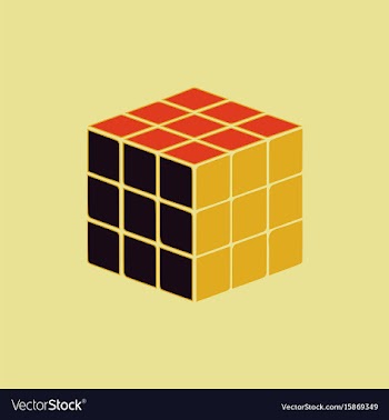Cube toy puzzle vector image