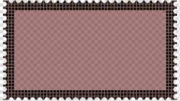 Cubepolis Stamp Frame Only, black border illustration transparent background PNG clipart