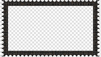 Cubepolis Stamp Frame Only, black border line transparent background PNG clipart