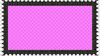 Cubepolis Stamp Frame Only, black border transparent background PNG clipart
