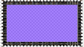 Cubepolis Stamp Frame Only, black digital frame transparent background PNG clipart