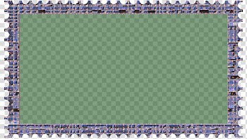 Cubepolis Stamp Frame Only, brown framed green board transparent background PNG clipart