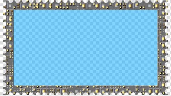 Cubepolis Stamp Frame Only, gray frame illustration transparent background PNG clipart