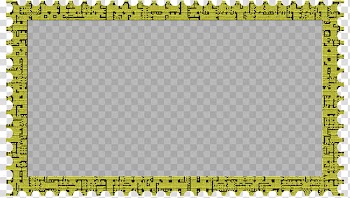 Cubepolis Stamp Frame Only, green frame illustration transparent background PNG clipart