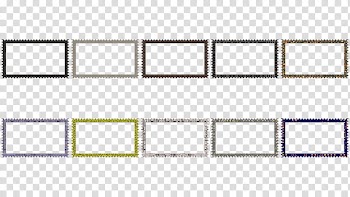 Cubepolis Stamp Frame Only PSD, assorted-color frame lot transparent background PNG clipart