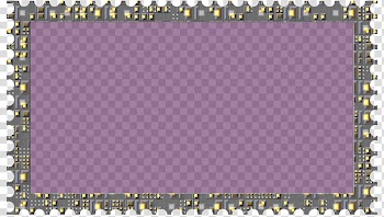 Cubepolis Stamp Frame Only, purple board with black frame illustration transparent background PNG clipart