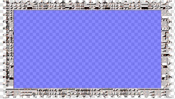 Cubepolis Stamp Frame Only, rectangular gray and blue abstract illustration transparent background PNG clipart