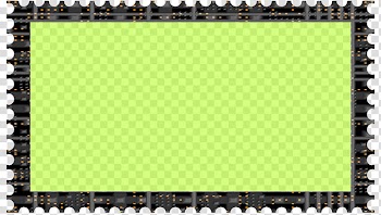 Cubepolis Stamp Frame Only, rectangular gray and green board transparent background PNG clipart
