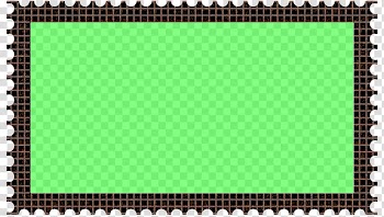 Cubepolis Stamp Frame Only, rectangular green board transparent background PNG clipart
