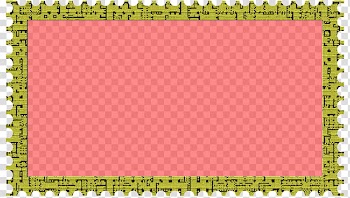 Cubepolis Stamp Frame Only, yellow border transparent background PNG clipart