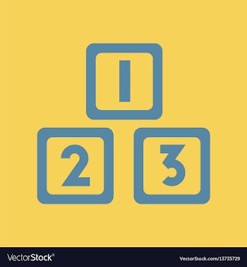 Cubes toys vector image