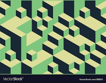 Cubic background vector image