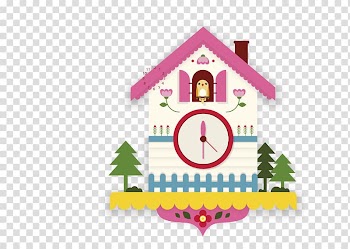 Cuckoo clock Euclidean Alarm clock, color woodpecker warrior wall clock transparent background PNG clipart