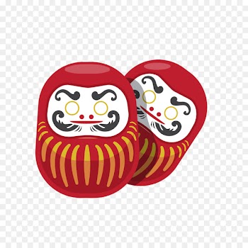 Culture of Japan Icon - Vector cartoon Japanese doll 