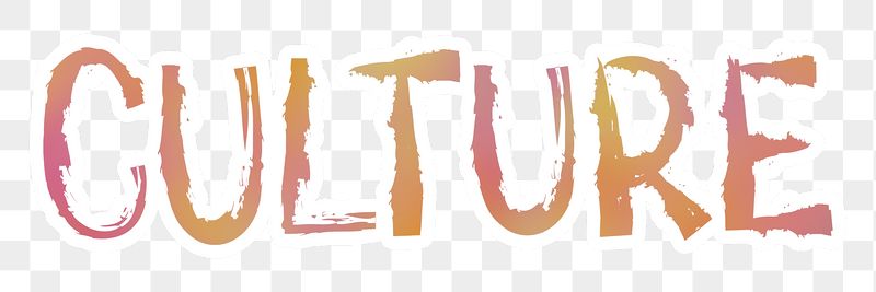Culture png word sticker typography, | Free PNG - rawpixel
