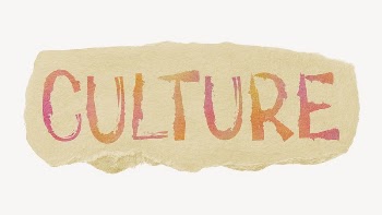 Culture word, torn craft paper | Free PSD - rawpixel