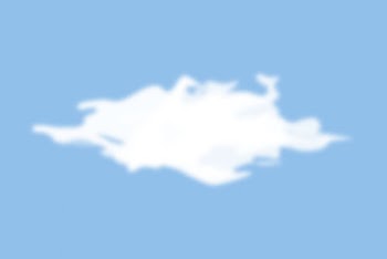 Cumulus cloud, blue background illustration | Free PSD - rawpixel