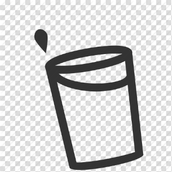Cup, drop, spill, water icon