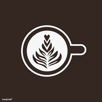 Cup of cappuccino with tree vector | Free stock vector - 503348