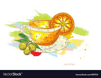 Cup of tea vector image