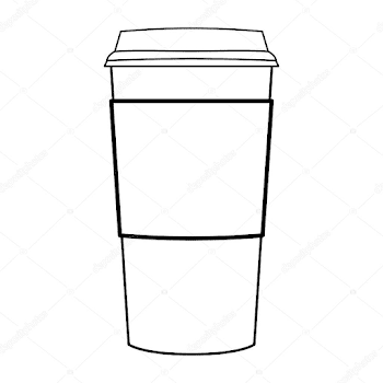 Cup outline | Paper coffee cup outline vector — Stock Vector ...