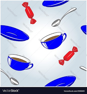Cup pattern vector image