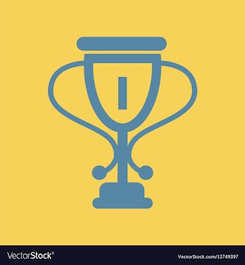 Cup winner cup award vector image
