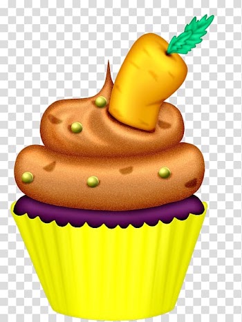 Cupcake Bakery Drawing , Color cartoon cake cones transparent background PNG clipart